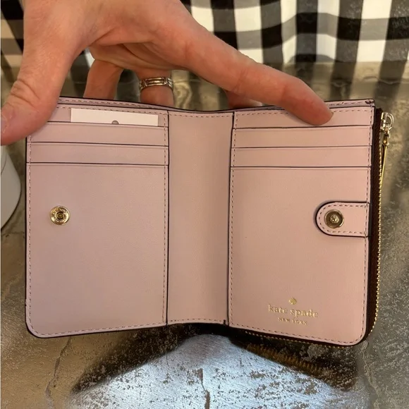 Kate Spade Lena “Hot Fudge” Leather Card Holder NWT - Picture 5 of 7